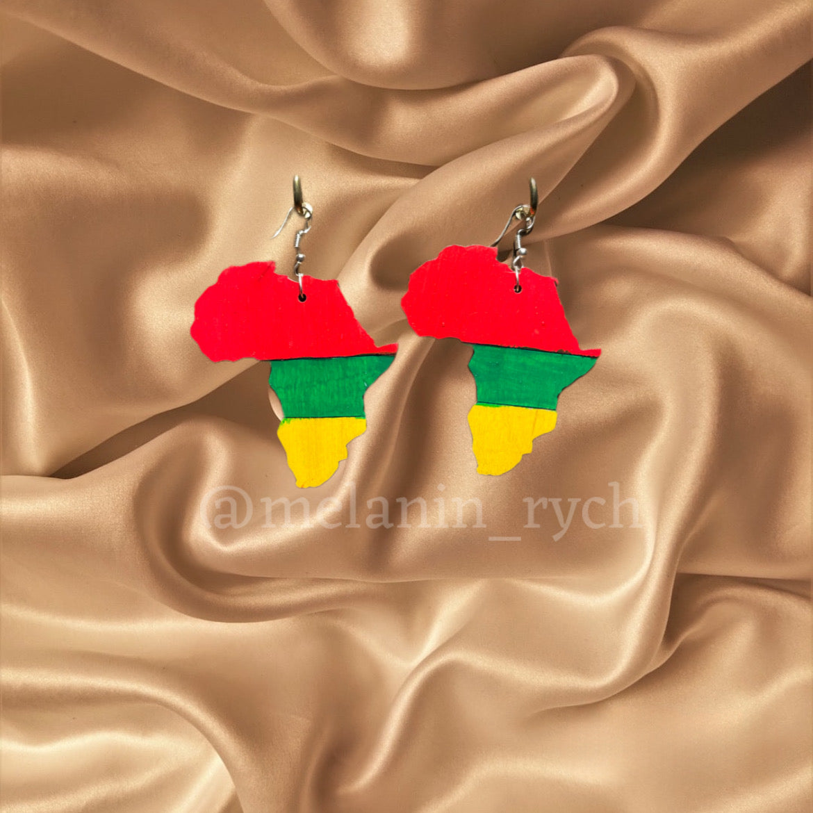 Africa Map Earrings